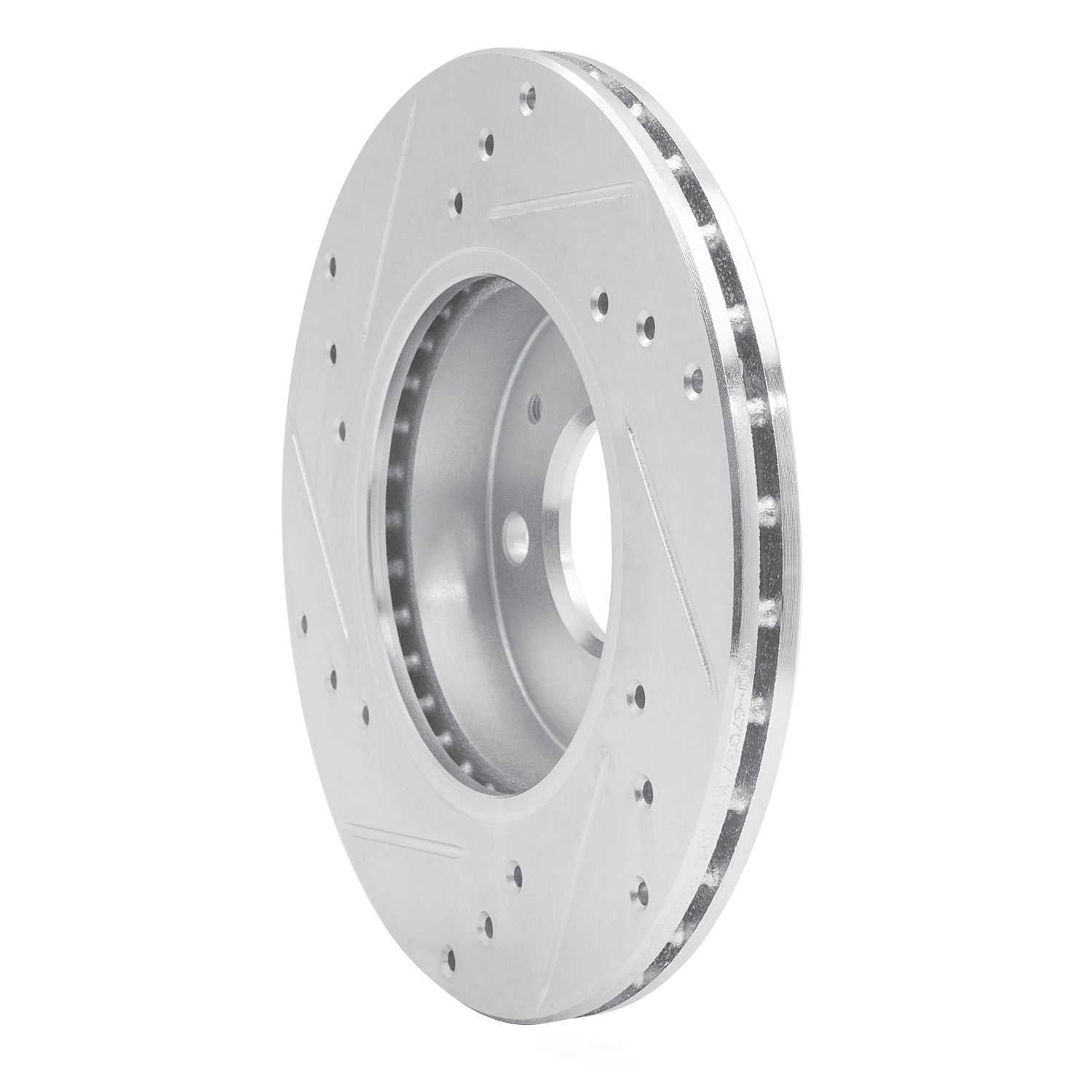 Dynamic Friction Company 631-67037R DFC Brake Rotor - Drilled And Slotted - Silver