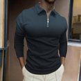 thumbnail image 2 of Pisexur Chandails en Molleton pour Hommes à Manches Longues, Sweat à Col Rabattu, Mode Décontractée, Patchwork de Couleurs Surdimensionné, Pull-Over, Fermeture Éclair Quart, Chemises de Gym Athlétiques, Chandail en Molleton Grande Taille M-6TG, 2 of 5