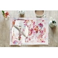 thumbnail image 2 of Vargottam Napperons - Ensemble de Table pour Table à Manger, Ensemble de 4 - Imprimé & Réversible Serviette en Coton - Napperons d'Intérieur pour Maison & Cuisine Table à Manger - Fleur Aquarelle (Multicolore), 2 of 5