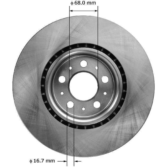 BENDIX PRT5961 Bendix Brake Rotor Fits select: 2004-2007 VOLVO S60, 2004-2007 VOLVO V70