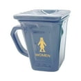 thumbnail image 1 of Taza de cerámica para inodoro en cuclillas | Divertida taza de café de broma con asa de descarga realista | Apto para lavavajillas, regalo de broma duradero para amigos, cumpleaños, Día de los Inocen, 1 of 2