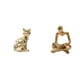 thumbnail image 1 of Figura decorativa de gato pensador. Escultura animal. Adorno artístico para chimenea. Estatua abstracta creativa para decoración de sala de estar., 1 of 8