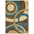 thumbnail image 2 of MDA Rug Imports Orelsi Collection Abstract Area Rug Beige/Blue 6'9" x 9'6" Geometric,Abstract Stain Resistant 7' x 9' Accent,Indoor Entryway,Living, 2 of 4