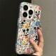 thumbnail image 3 of Disneys-funda de teléfono con Graffiti, carcasa anticaída para iPhone 16, 15, 14, 13, 12, 11, pro MAX, 7, 8Plus, XR, XS MAX, Y2K, 3 of 4