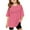 Z06-Hot Pink, variant on LRen Girls Short Sleeve Shirts Size 14 Girls Letter Graphic Print Crew Neck Short Sleeve Cotton Tshirt Kids Soft Fashion Oversized Summer Funny Clothes