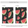 thumbnail image 4 of Yayeee Garden Flag 28"x40" Double Sided Outdoor Yard Lawn Holiday Decorations, Black Watermelon Pattern, 4 of 6