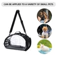 thumbnail image 4 of Pet Cat Travel Bolso al aire libre Cachorro transparente Cápsula Bolso de hombro (Negro L), 4 of 6