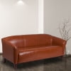 Flash Furniture HERCULES Imperial Series Cognac LeatherSoft Sofa ...
