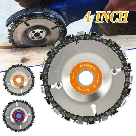 

Keyohome 5 In Angle Grinder Chainsaw Disc 22-Teeth Steel Chainsaw Blade Wood Carving Disc for Wood Carving Cutting and Shaping