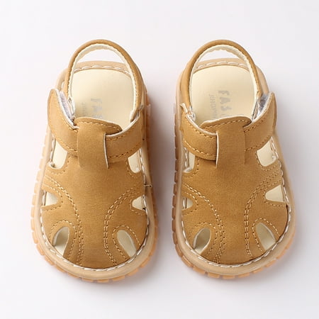 

TOWED22 Boys Sneakers Shoes Baby Boys Sandals Soft Walkers Sole Girls Roman Shoes First Baby Shoes Toddler Sneakers Boys Brown