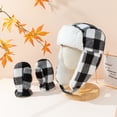 thumbnail image 3 of Gorros Desiderio para hombre en invierno con lana gruesa y cálido gorro Lei Feng gorro negro con protección para las orejas para ciclismo, 3 of 5