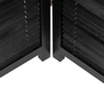 thumbnail image 6 of Oriental Furniture 6 ft. Tall Adjustable Shutter Room Divider Black 4 Panel, 6 of 6