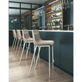 thumbnail image 4 of Magnus Barstool Brown & Silver Barstool, Modern Style, Plush and durable faux leather fabric, Plywood, Indoor Bar, 4 of 11