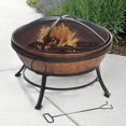 thumbnail image 3 of DeckMate Avondale Outdoor Patio Portable Steel Bowl Fire Pit, Copper (2 Pack), 3 of 5