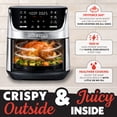 thumbnail image 6 of Gourmia 7 Qt Air Fryer with Digital Display, 12 Cooking Presets, Large Capacity, Black, 6 of 9