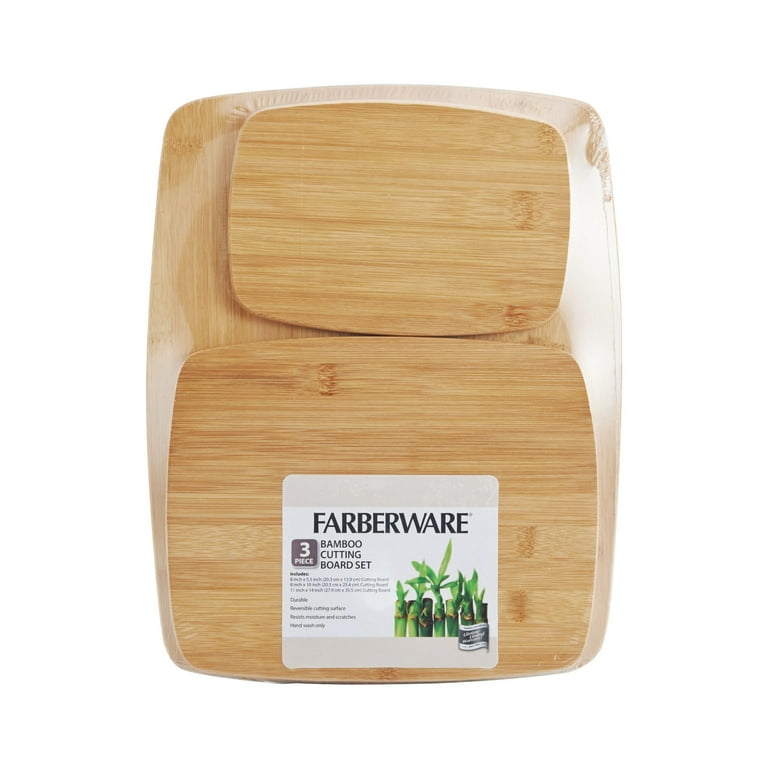 All-Natural Bamboo 3-Piece Cutting Board Set