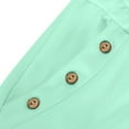 thumbnail image 6 of Womens Pants with Pockets Plus Size Elastic Waist Straight Leg Stretch Lightweight Women’s Casual Pant Shorts with Drawstring Mint Green L, 6 of 8