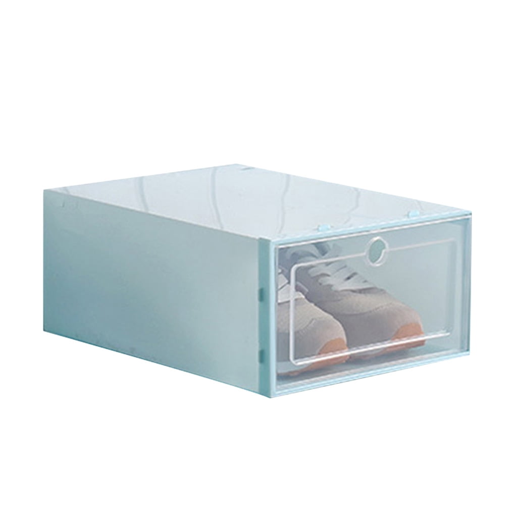 clear shoe box shelf