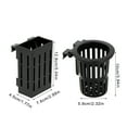 thumbnail image 4 of YongCo 2pieces Aquariums Planter Basket Fishtanks Planter Holder Fishtanks Cultivation Rack Hydroponic Plant, 4 of 20