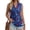 Sky Blue, variant on 4Th Of July Outfits for Women 250th Anniversary USA T-Shirt Womens Sleeveless Shirts Printed Golf Polo Shirts