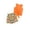 Orange, variant on Girl's 2 Piece Summer Outfit Sleeveless T-Shirt and Hawaiian Tropical Boho Shorts