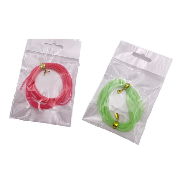 2M Fishing Luminous Tube Light Line Glow Anti Rig Tube Tubing