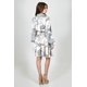 thumbnail image 3 of Vestido camisero manga larga Roman Fashion /Juvenil, 10931 (Ivory, marino) beige G, 3 of 5