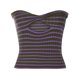 thumbnail image 5 of Puntoco Suéter De Mujer A Rayas Envoltura De Pecho Sexy Sin Mangas Con Cuello En V Espalda Hermosa Chaleco De Tejer Tops De Tubo Ahuecados Liquidación De Navidad Puntoco Puntoco-1059, 5 of 9