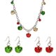 thumbnail image 2 of Jingle Bell Necklaces Holiday Accessories For Women Jewelry Set Colorful Bell Ornaments Special Occasions 3Pcs, 2 of 5