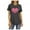 Dark Gray, variant on VALSEEL Women T-Shirt Glittery Heart Graphic Valentine’s Day Short Sleeve Tees Tops