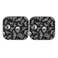 thumbnail image 3 of Uemuo Skull bird bat spider Printed 2 PCS Car Windshield Sun Shade, Auto Sun Heat and UV Rays Blocker, Foldable Automotive Front Window Sunshade Protector, 3 of 7