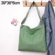 thumbnail image 2 of Bolso de hombro de gran capacidad, bolso de mensajero literario, bolso de color sólido, bolso de ocio para mujerVerde claro, 2 of 5