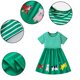 thumbnail image 4 of AJZIOJIRO Toddler Kids Girls Summer Stripes Dress Baby Party Cartoon Cotton Dress Casual Princess Skirt 2-7Y, 4 of 9