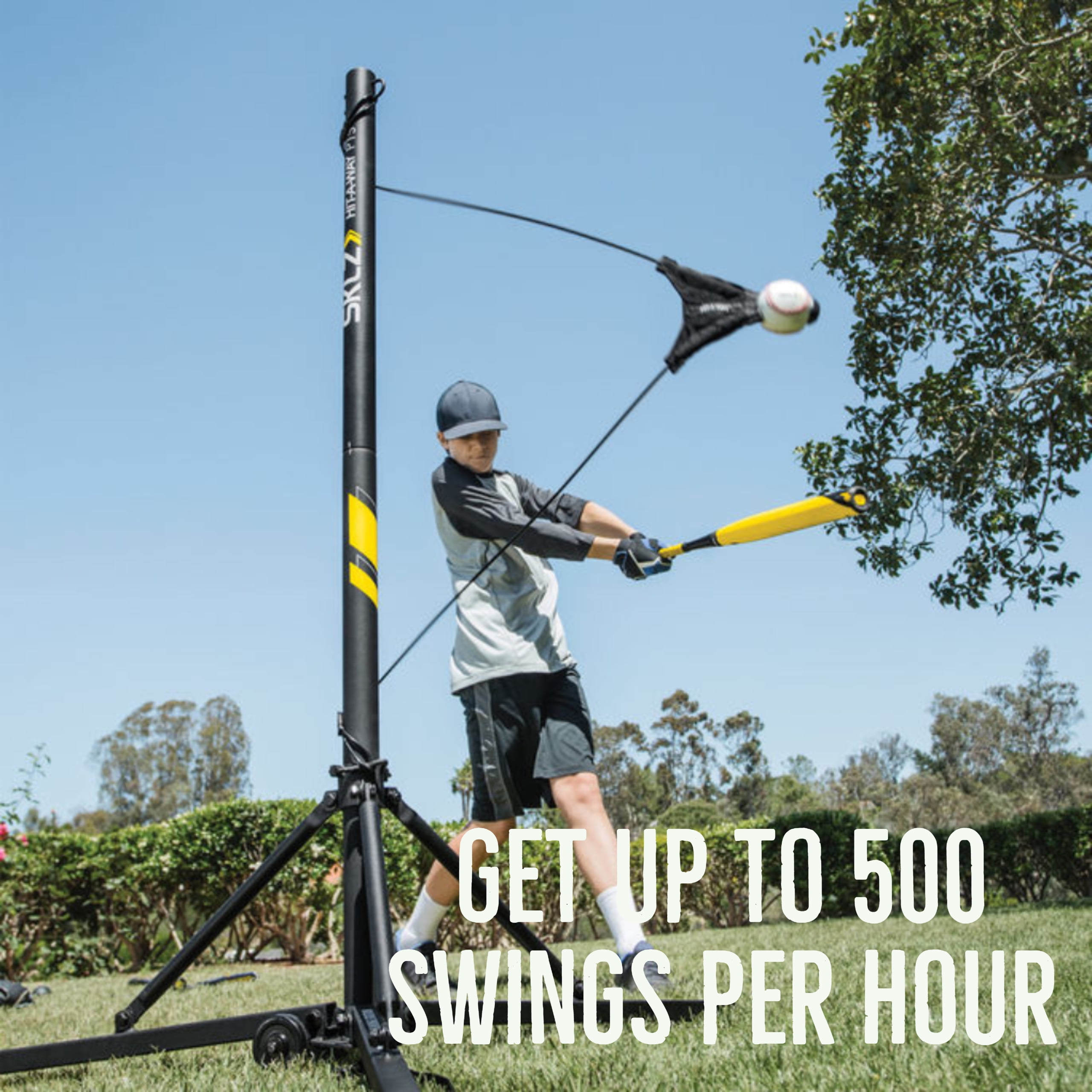 SKLZ Hit-A-Way Portable Baseball Swing Trainer Batting System