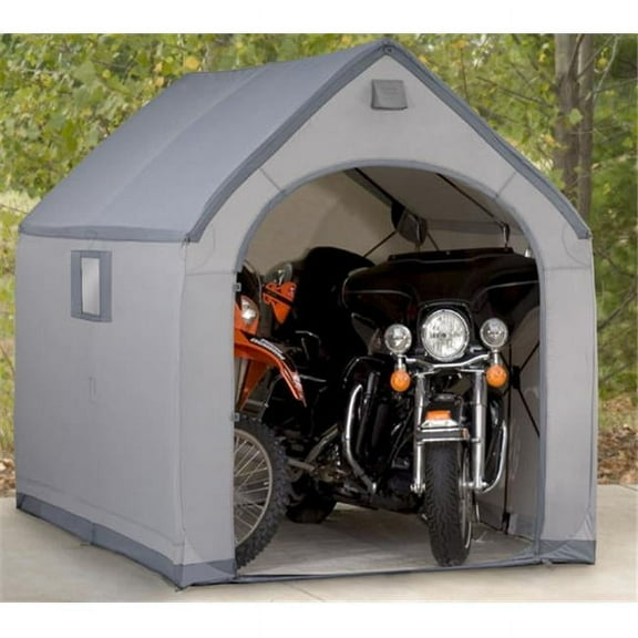 StorageHouse Setup in 5 Minutes Portable XXL Gray Carports