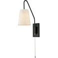 thumbnail image 5 of Moose Contemporary 2-Light Dimmable LED Black Wall Sconces with Shades, 2 Count, 5 of 8