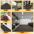 thumbnail image 5 of Ottomanson Non-Slip Hallway Runner Rug 2' x 26' Indoor/Outdoor Custom Size Utility Carpet for Garage, Brown Ribbed, 5 of 9