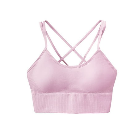 

YUNAFFT Sports Bras for Women Plus Size Clearance Women Seamless Sports Bra Wirefree Yoga Bra With Removable Pads