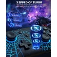 thumbnail image 3 of Switch Controller Compatible with Switch/OLED/Lite, ZRZLMVP Wireless Switch Pro Remote for PC/IOS/Android with Turbo Function,1000mAh,Spider Black, 3 of 9
