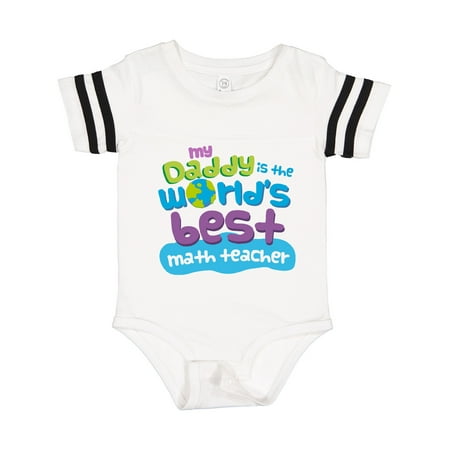 

Inktastic My Daddy is the World’s Best Math Teacher Gift Baby Boy or Baby Girl Bodysuit