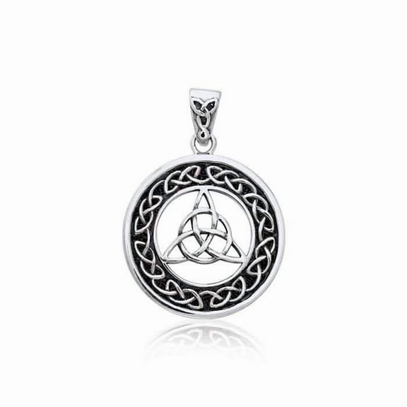 Celtic Trinity Triquetra 925 Sterling Silver Pendant Fine Heritage Jewelry