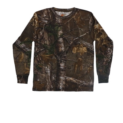 - Pursuit Gear Predator Youth Long Sleeve T-Shirt RealTree Xtra Camo Pattern - Medium
