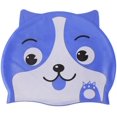 thumbnail image 1 of Gorro de baño de silicona XCF impermeable para niños con protección para los oídos color azul, 1 of 4