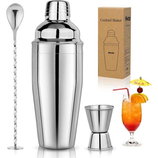 Cocktail Shaker Set Shaker de Cóctel Set de Bartender Mezclador Margarita Jigger Medidor Cuchara Mezcladora para Cócteles