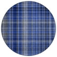 thumbnail image 2 of Addison Rugs Chantille Indoor/Outdoor Transitional Plaid Navy Washable Round Rug, 8' x 8', 2 of 6