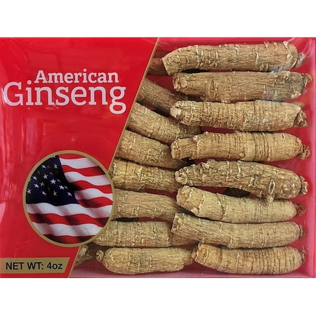 Hand-selected A Grade American Ginseng Medium Thin-Short Size (4 Oz.