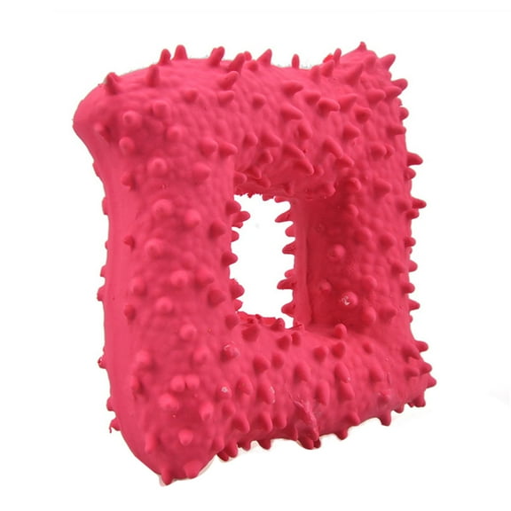 HEVIRGO Pet Latex Pierced Bones Multi-shape Vocal Bite-resistant Teeth Cleaning Dog Toys Blue Eco-friendly TPR