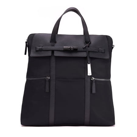 UPC: 0818993010896 | 15  inch Highline Convertible Backpack Tote Handbag & Shoulder Bag for Women | Top Handle | Crossbody Shopping Backpack (Black)