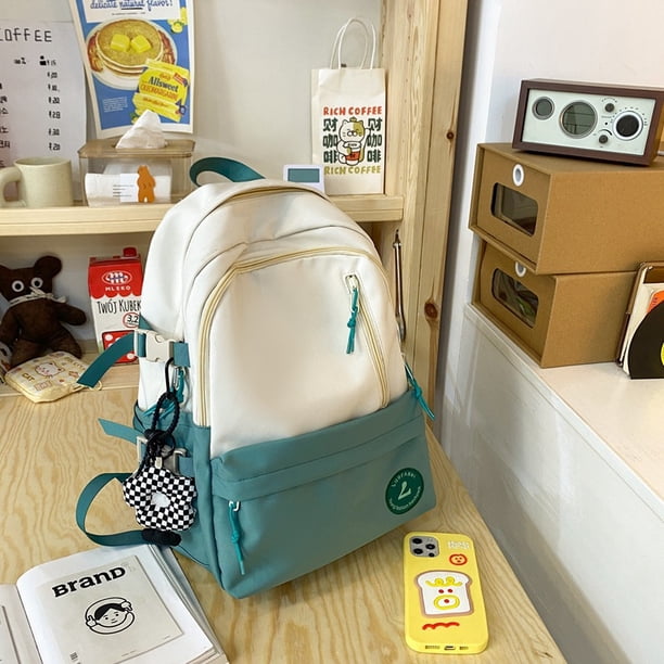 Mochila escolar para estudiantes de secundaria Simple mochila estilo ins versión coreana mochila de gran capacidad