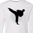 thumbnail image 4 of Inktastic Karate Martial Arts Silhouette Sports Long Sleeve Youth T-Shirt, 4 of 5